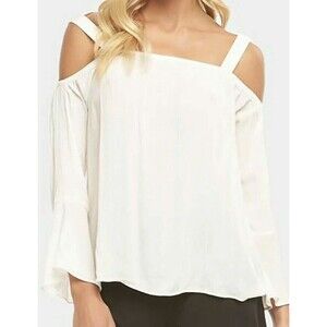 NEW Tart Collections Women's Peasant Cold Shoulder Indra Top  S / 2/4 White